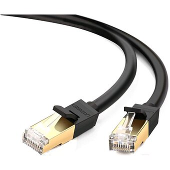  Кабель UGREEN NW107 11271 Cat 7 F/FTP Lan Cable 5m Black 
