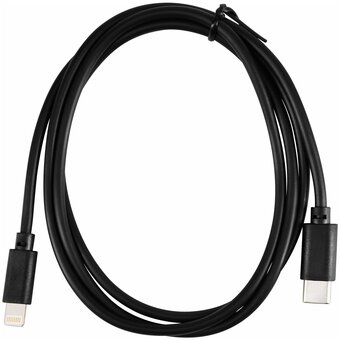  Кабель Buro PD18W черный USB Type-C m-Lightning m 1м 