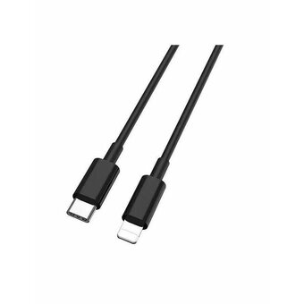  Кабель Buro PD18W черный USB Type-C m-Lightning m 1м 