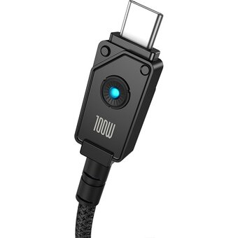  Дата-кабель Baseus Unbreakable (P10355801111-00) Fast Charging USB to Type-C 100W 1m Cluster Black 