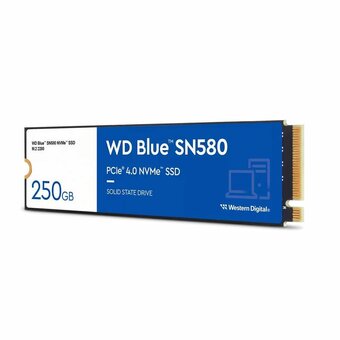  SSD Western Digital Blue SN580 WDS250G3B0E M.2 2280 250GB  PCIe Gen4x4 with NVMe,3D TLC Nand 