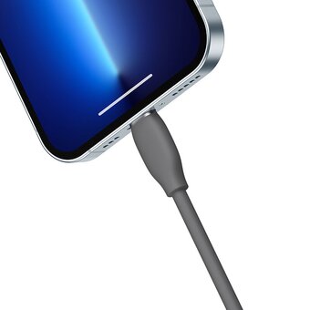  Дата-кабель Baseus (CAGD000001) Fast Charging USB to iP 2.4A 1.2m Black 