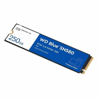  SSD Western Digital Blue SN580 WDS250G3B0E M.2 2280 250GB  PCIe Gen4x4 with NVMe,3D TLC Nand 
