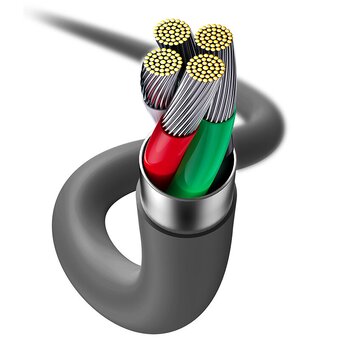  Дата-кабель Baseus (CAGD000001) Fast Charging USB to iP 2.4A 1.2m Black 