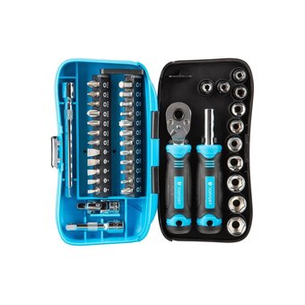  Отвертка Topfort 1674436 с набором бит, 40 предметов 