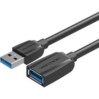  Кабель удлинитель Vention VAS-A45-B300 USB 3.0 AM/AF 3м Black Edition 