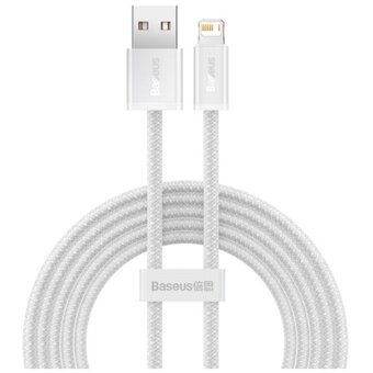  Дата-кабель Baseus Dynamic (CALD000502) Fast Charging USB to iP 2.4A 2m White 