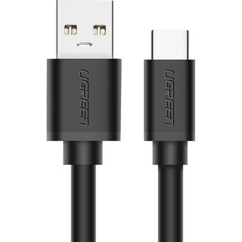  Кабель UGREEN US184 20884 USB 3.0 A Male to Type C Male Cable Nickel Plating 2m Black 