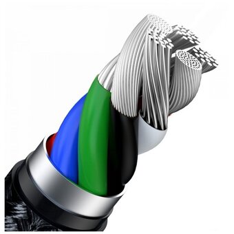  Дата-кабель Baseus Cafule CATLJK-01 (BAS-CATLJK-01-BK) Type-C на iPhone Power Delivery 20Вт 0.25м, черный 