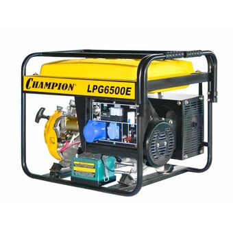  Гибридный генератор CHAMPION LPG6500E, 220/12 В, 5.5кВт, с АКБ 