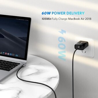  Кабель UGREEN US255 50122 USB-C 2.0 Male to Angled 90° USB-C 2.0 Male 3A Data Cablel 0.5m Gray Black 
