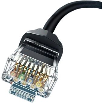  Кабель UGREEN NW121 70329 Cat8 CLASS I S/FTP Round Ethernet Cable 2m Black 