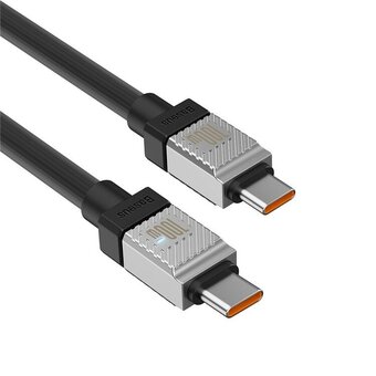  Дата-кабель Baseus CoolPlay (CAKW000201) Fast Charging Type-C to Type-C 100W 1m Black 