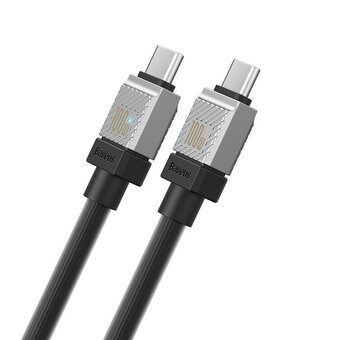  Дата-кабель Baseus CoolPlay (CAKW000201) Fast Charging Type-C to Type-C 100W 1m Black 
