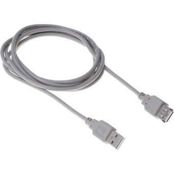  Кабель Buro USB A m-USB A f (BHP RET USB_AF18) 1.8м серый 