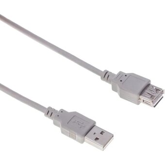  Кабель Buro USB A m-USB A f (BHP RET USB_AF18) 1.8м серый 