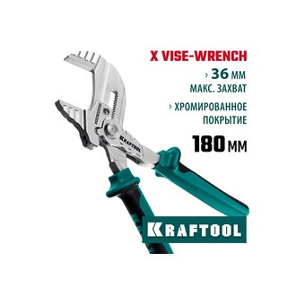  Клещи переставные KRAFTOOL Vise-wrench x 22066 180 мм 