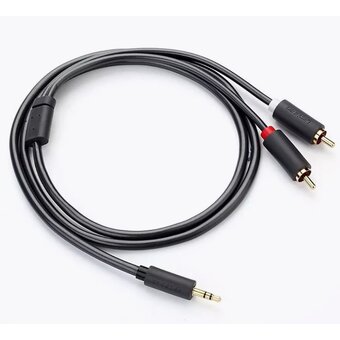  Кабель UGREEN AV102 10588 3.5mm Female to 2 RCA Male Audio Cable 1m Gray 