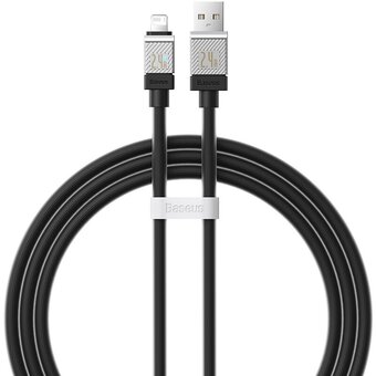  Дата-кабель Baseus CoolPlay (CAKW000401) Fast Charging USB to iP 2.4A 1m Black 