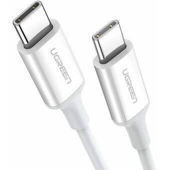  Кабель UGREEN US264 (60517) USB-C 2.0 Male To USB-C 2.0 Male 3A Data Cable 0.5m White 