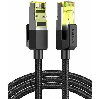  Кабель UGREEN NW150 80424 CAT7 Shielded Round Cable with Braided Modular Plugs 3m Black 