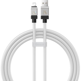  Дата-кабель Baseus CoolPlay (CAKW000402) Fast Charging USB to iP 2.4A 1m White 