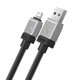  Дата-кабель Baseus CoolPlay (CAKW000401) Fast Charging USB to iP 2.4A 1m Black 