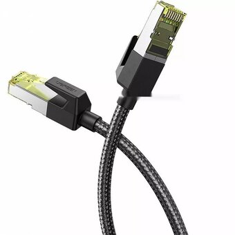  Кабель UGREEN NW150 80424 CAT7 Shielded Round Cable with Braided Modular Plugs 3m Black 