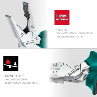  Плоскогубцы KRAFTOOL 22011-1-16-z01 комбинированые, 160 мм 