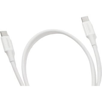  Кабель UGREEN US264 (60517) USB-C 2.0 Male To USB-C 2.0 Male 3A Data Cable 0.5m White 