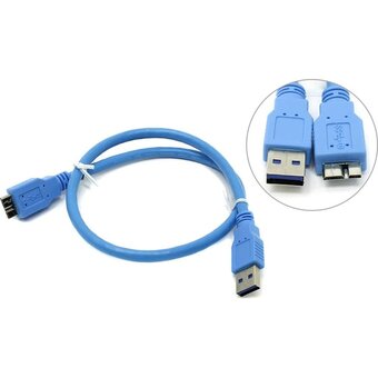  Кабель 5bites UC3002-005 USB3.0 AM/micro 9P, 0.5м 