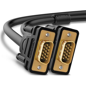 Кабель UGREEN VG101 11673 VGA Male to Male Cable 1m Black 