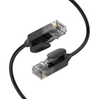  Кабель UGREEN NW122 70654 CAT 6A Pure Copper Ethernet Cable OD 2.8 5m Black 