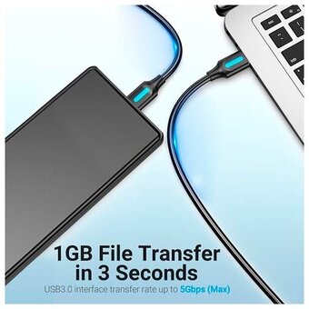  Кабель Vention COPBD USB 3.0 AM/micro B 0.5м 