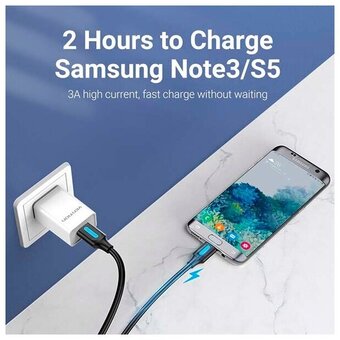  Кабель Vention COPBD USB 3.0 AM/micro B 0.5м 