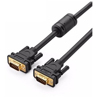  Кабель UGREEN VG101 11631 VGA Male to Male Cable 3m Black 
