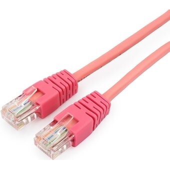  Патч-корд UTP Cablexpert PP12-2M/RO кат.5e, 2м, литой, многожильный розовый 