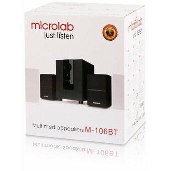 Компьютерные колонки Microlab M-106BT черный 