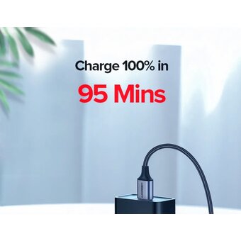  Кабель UGREEN US288 60126 USB-A 2.0 to USB-C Cable Nickel Plating Aluminum Braid 1m Black 