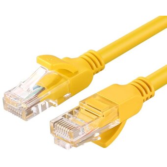  Кабель UGREEN NW103 11233 Cat5e U/UTP Lan cable 26AWG 5m Yellow 