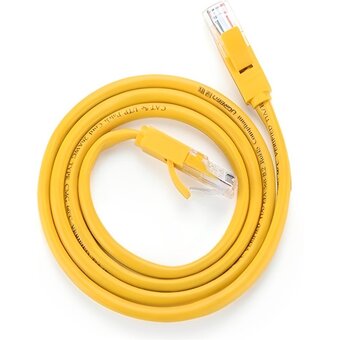  Кабель UGREEN NW103 11233 Cat5e U/UTP Lan cable 26AWG 5m Yellow 