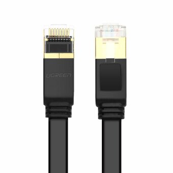  Кабель UGREEN NW106 11261 Cat 7 U/FTP Lan Cable Flat Design 2m Black 