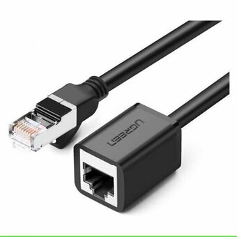  Адаптер UGREEN NW112 11279 Cat 6 F/UTP Ethernet RJ45 Extension Male/Female Patch Cords 1m Black 