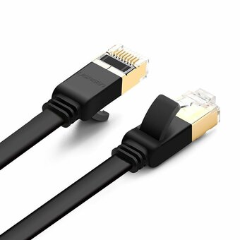  Кабель UGREEN NW106 11261 Cat 7 U/FTP Lan Cable Flat Design 2m Black 