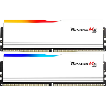  ОЗУ G.SKILL Ripjaws M5 RGB (F5-6000J3040G32GX2-RM5RW) 64GB (2x32GB) DDR5 6000MHz CL30 (30-40-40-96) 1.4V / White 