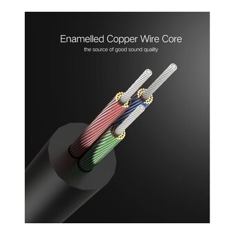  Кабель UGREEN AV119 10733 3.5mm Male to 3.5mm Male Cable 1m Black 