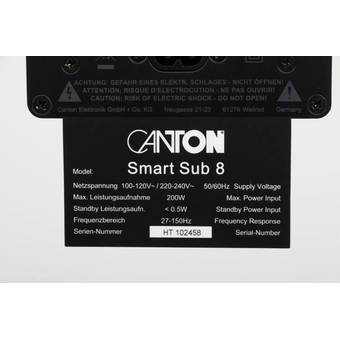  Сабвуфер Canton Smart Sub 8 белый 