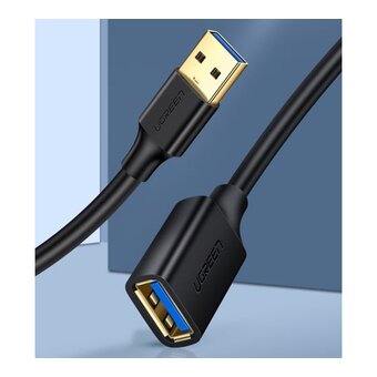  Кабель UGREEN US129 10368 USB 3.0 Extension Male Cable 1m Black 