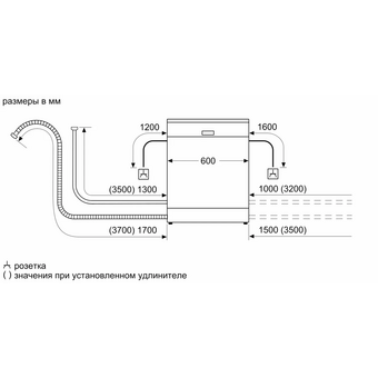  Встраиваемая посудомоечная машина BOSCH SMI4IMS62T 