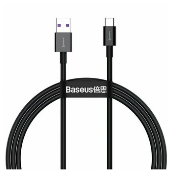  Дата-кабель Baseus Superior (CATYS-01) Fast Charging USB to Type-C 66W 1m Black 